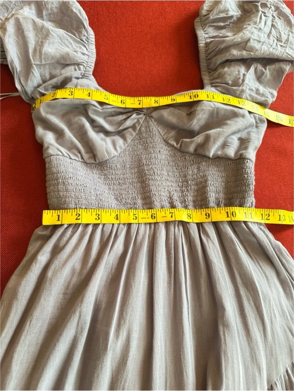 Free People Lavender Puff-Sleeve Tiered Maxi Dress NWOT, S